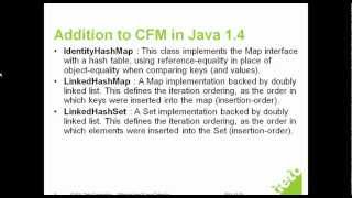 Advance Java Series Session 1 - Addition to CFM in Java 1.4 Profile