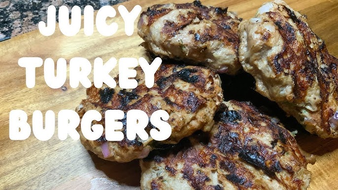 Juicy Grilled Turkey Burgers - Lana's Cooking