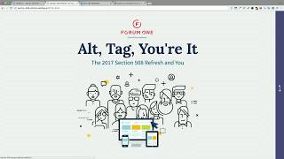 Section 508 Refresh: Alt Tag, You're It