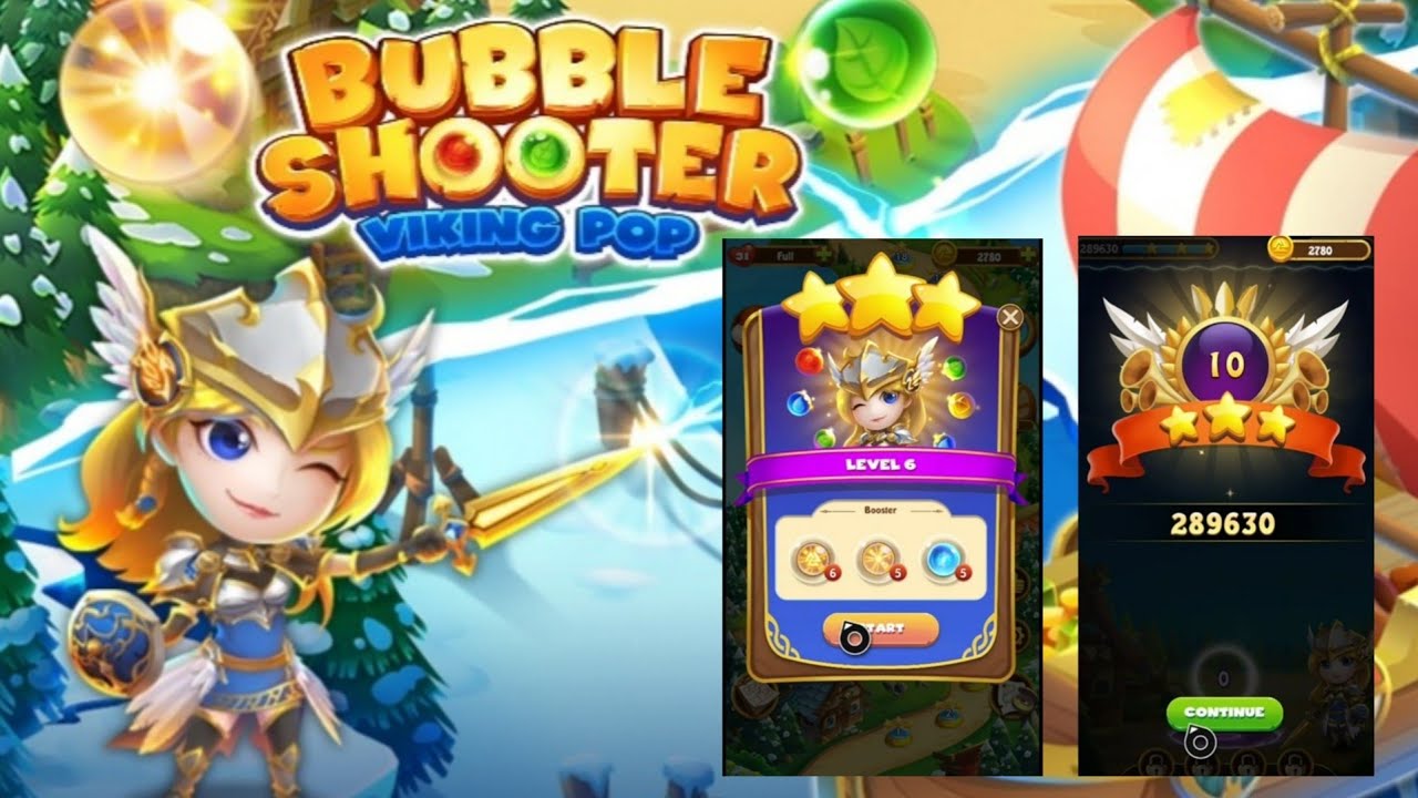 Bubble Shooter Viking Pop Game Levels 6 to 10 | Bornite