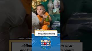lupa sedang puasa, anak ini kaget ketika ditegur 😅