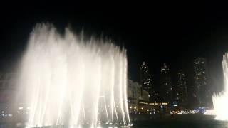 National Day 2014 Water Show @ Dubai Fountain