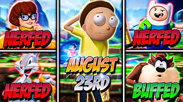 MORTY DROPS AUGUST 23RD! VELMA, BUGZ, & FINN NERFS! Season 1 Patch Notes! MultiVersus