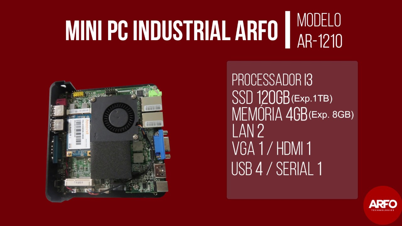 Conheça o Mini PC Industrial AR-1210!