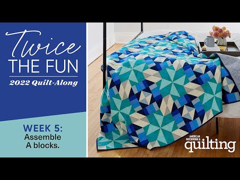 "Twice the Fun" Quilt-Along: Chain-Piecing an Entire Block