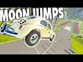 WHICH CAR CAN JUMP THE FARTHEST ON CAR JUMP ARENA WITH MOON GRAVITY! - BeamNG Drive