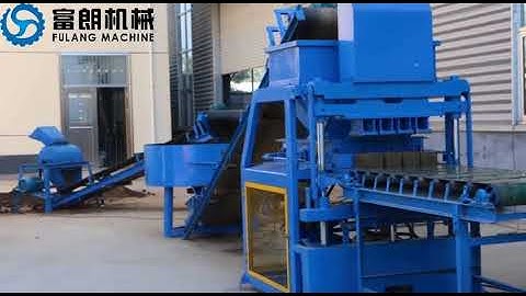 Operation video of FL4-10 automatic interlocking brick making machine