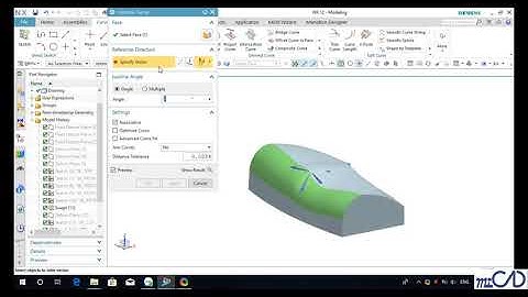 NX12 Tutorial - Thiết Kế Và Lắp Ráp - 1 6  Isocline Curve
