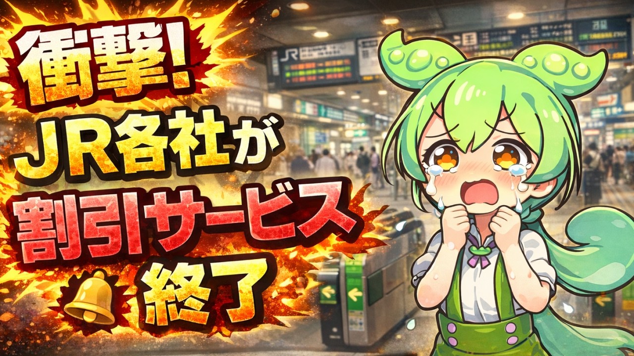 JR各社割引終了へ！JR東海豊橋往復きっぷJR東日本フリーきっぷ名鉄ダイヤ改正で減便【ずんだもんの鉄道雑学編】
