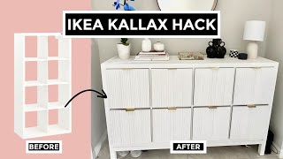 IKEA KALLAX HACK TRANSFORMATION  EASY DIY SIDEBOARD TO ELEVATE YOUR SPACE