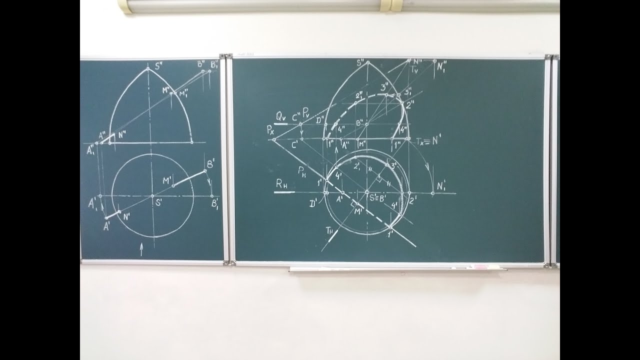Aylanish (Gumbaz) sirtining umumiy vaziyatdagi tekislik bilan kesishgan chizig'i.
