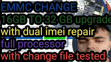 redmi 6 pro emmc change with dual imei repair full processor ENG file