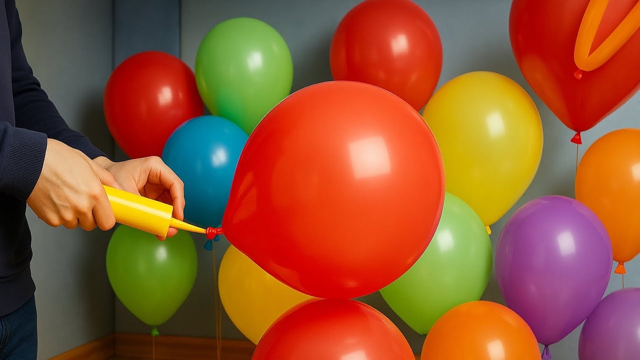 🎈 Realistic Balloon Inflation ASMR 🎈 | Colorful Balloons & Satisfying Pumping Sounds