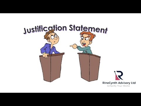 HOW TO WRITE A JUSTIFICATION  STATEMENT FOR YOUR STUDY