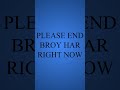 End @BroyHar #shorts