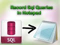 How To Use Spool || How To Record SQL Queries In Notepad || txt file oracle 11g SQL