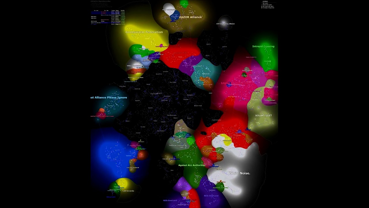 Карта суверенитета eve