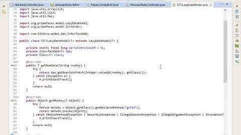 T2Ti ERP 2 0   Java WEB   Cadastros Base   05   Lazy Data Model