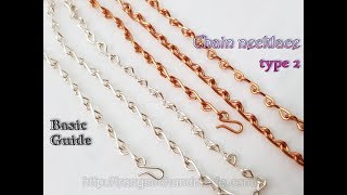 How to make simple chain necklace  Basic Guide 503