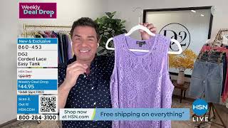 DG2 by Diane Gilman Corded Lace Easy Tank