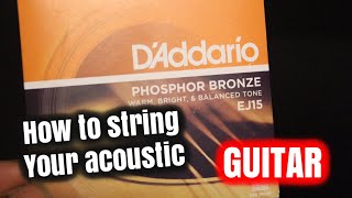 How To Change Your Acoustic Giitar Strings | Moko Plays