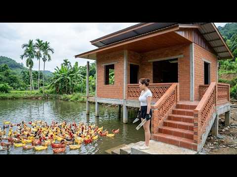 [FULL VIDEO]: Woman Build the Modern House On The Lake – Build all By Himself From Start To Finish