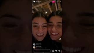 Dixie Damelio Instagram Live with Charli July 6