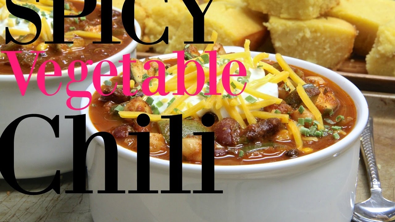 Spicy Vegetable Chili Recipe | Full of FLAVOR | Divas Can Cook