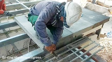 Thi công sàn nhà lắp ghép bằng tấm bê tông nhẹ, Video thực tế tại công trình