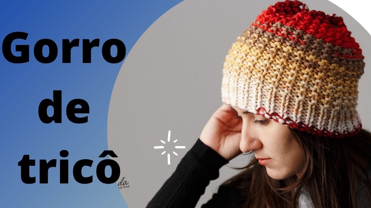 Gorro de tricô super fácil fio java