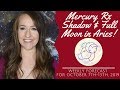 MERCURY RETROGRADE Shadow & FULL MOON in ARIES! Weekly Astrology Forecast for ALL 12 SIGNS!