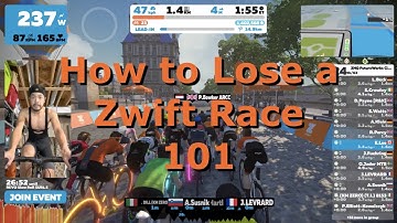 DROPPED HARD and Sprinted Early - How to Lose a Zwift Race!
