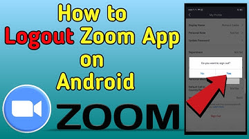 How to Logout Zoom App on Android