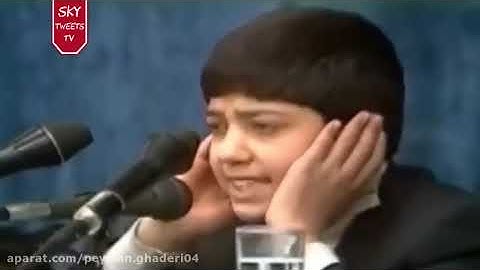 استاد جواد فروغی سوره حمد و طارق در محضر رهبری