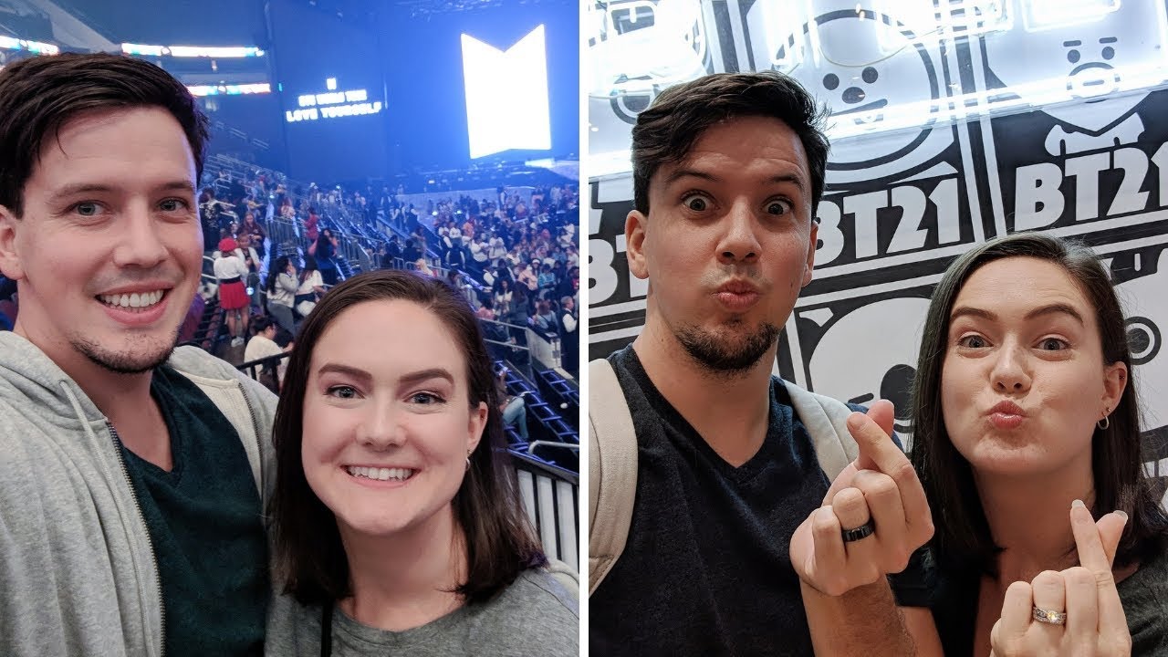 We saw BTS + NYC vlog! | BTS Love Yourself Tour in Newark - YouTube