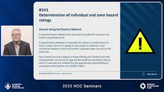 2022 NCC Seminars: Volume Three - Part B5 cross connection control