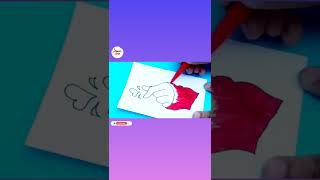 how to draw a tumblr Korean heart | hand holding love icon