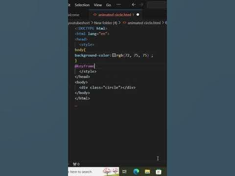 Animated circle | HTML CSS#shorts - YouTube