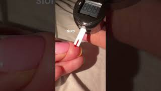 this was scary because my sensor said i was like 150 😵‍💫 so glad i tested #type1diabetes