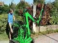 Homemade hydraulic hedge cutter