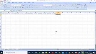 EXCEL   PASSWORD FILE SESSION PART ONE