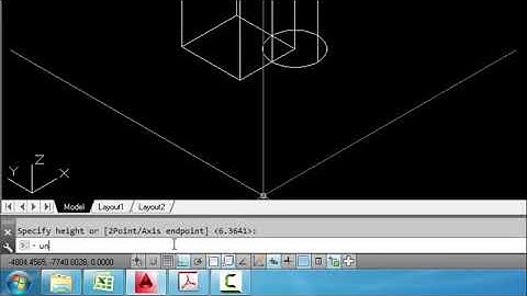 LỆNH REGION, SUBTRACT, UNION, INTESECT CAD3D