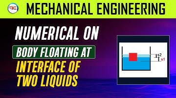 Body floating at interface of two liquids | The larger vessel shown in the figure contains oil and..