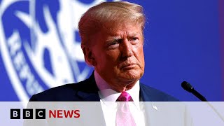 Donald Trump heard on tape discussing 'secret' documents - BBC News