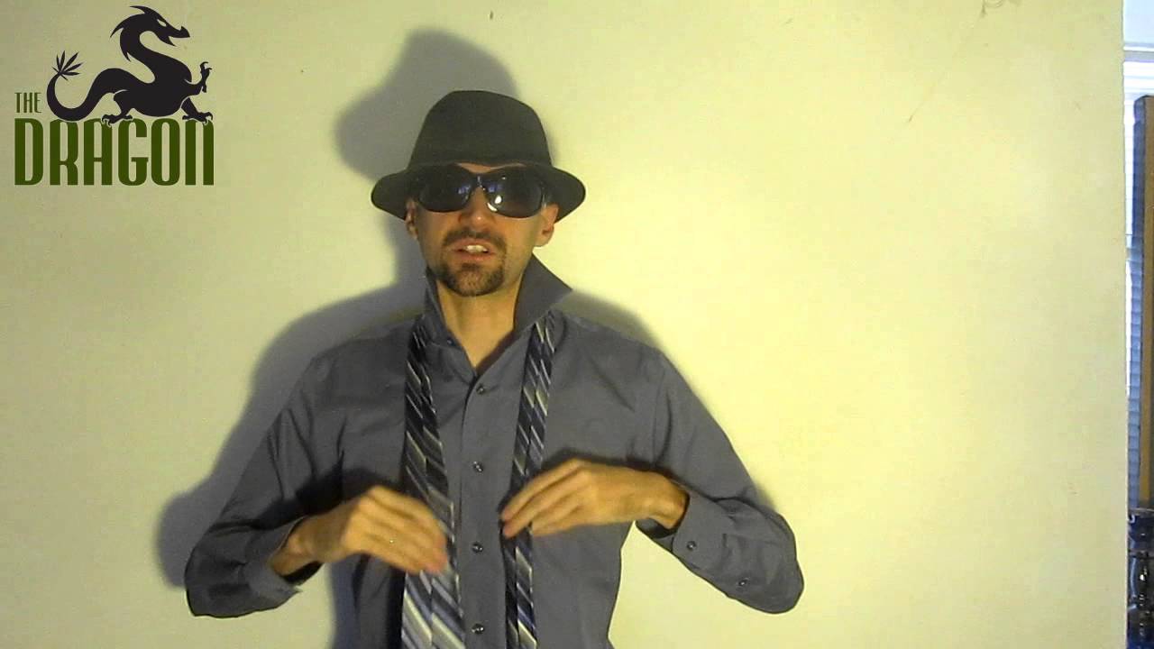 Smoking a Joint while I show how to tie a tie - Pratt Knot 