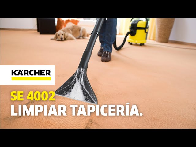 ¿Cómo limpiar las moquetas y tapicerías con la Lava-aspiradora SE 4002? 