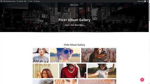 How to Autheticate Flickr Gallery Premium and Publish Album Gallery