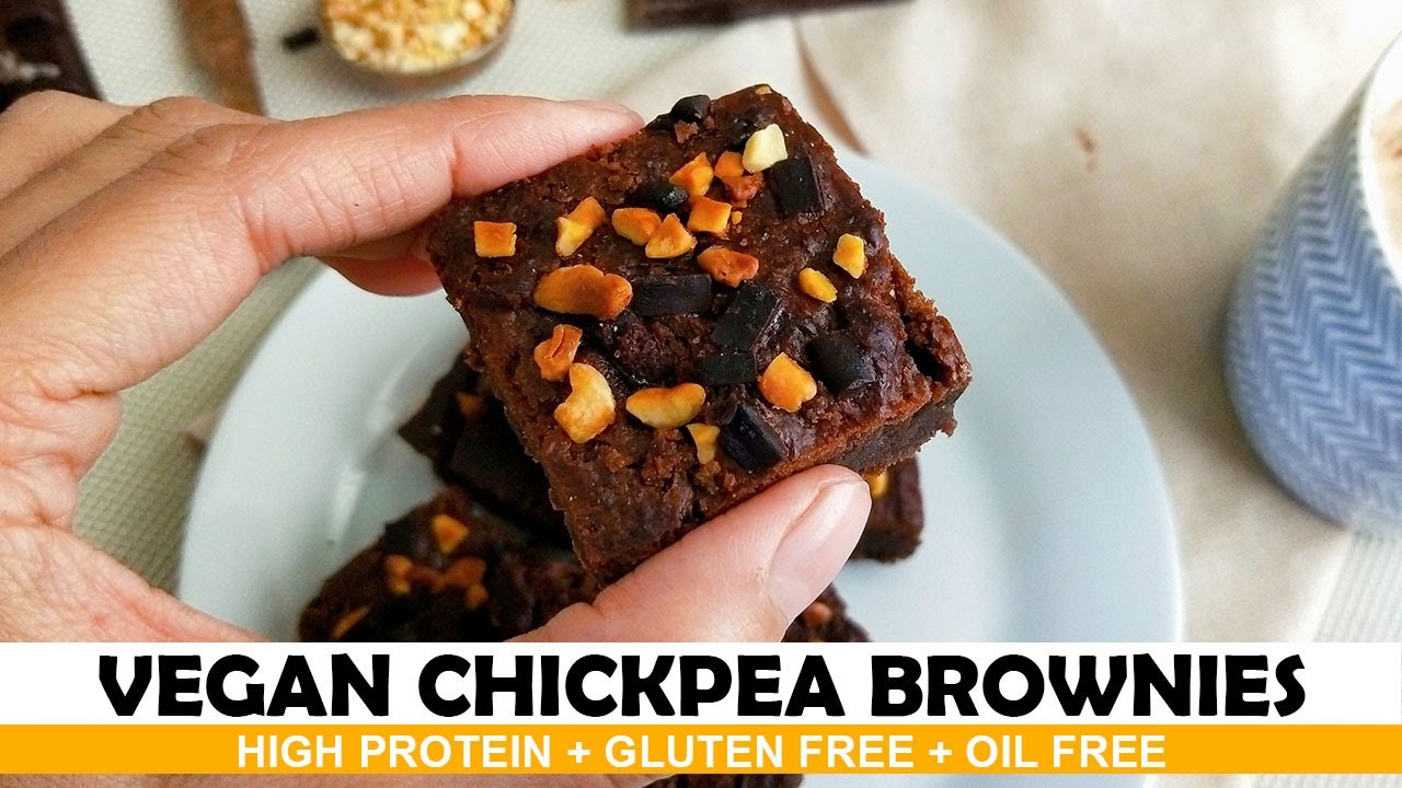 CHICKPEA BROWNIES VEGAN – GLUTEN FREE – Vegan Brownies – Easy Instant ...
