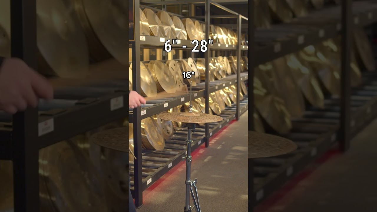 Meinl Cymbals - 6" - 28" Hihats #shorts #meinlcymbals #drums #drumming #drummer #cymbals #hihats