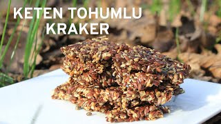 Yüksek Proteinli Keten Tohumlu Kraker Ketojenik, Vegan, Paleo, Glutensiz